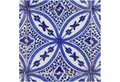 Casa Moro Wandfliese Orientalische Keramikfliese Ifsane 10x10 cm, Blau und Weiß, blau weiß handbemalte marokkanische Fliese, Kunsthandwerk aus Marokko Wandfliese, für schöne Küche Dusche Badezimmer, FL7150