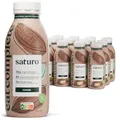 Saturo Astronautennahrung Cocoa | Trinkmahlzeit | 36 g Protein, zuckerfrei, 400 kcal | Trinknahrung Mit Wertvollen Nährstoffen | 12 x 400 ml