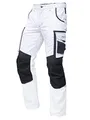 PUMA Workwear Precision X - Arbeitshose Herren - Premium Arbeitskleidung mit vielen Taschen und verstärkten Kniepartien - Funktionshose mit Stretch für Handwerk und Baugewerbe - Weiß/Anthrazit - 64