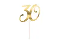 Tortenaufsatz "30" gold