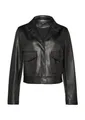 comma Lederimitatjacke (1, 1-St) kurze Jacke in Lederoptik