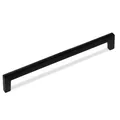 SOTECH Möbelgriff Blackline I BA 224 mm schwarz matt, Schrankgriff Länge 234 mm x Breite 10 mm x Höhe 28 mm, Bügelgriff aus Aluminium