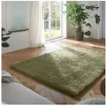 TaraCarpet Flokati-Teppich TaraCarpet Flokati Premium Langflorteppich Shaggy, rechteckig, Höhe: 52 mm, Flokati Hochflor Langflor weich grün Wohnzimmer Schlafzimmer 80x150 grün rechteckig | 80 cm x 150 cm x 52 mm