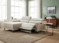 OTTO home Ecksofa LEWII, L-Form, 213 cm - elektr. Relaxfunktion, mit USB A/C-Anschluss. Federkern, verstellbaren Kopfstützen, Webstoff