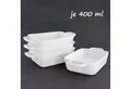 KVOTA Auflaufform 4-er Set rechteckig, keramik 400ml,MINI,ca.9,5x4x13cm,für je 1 Portion, Keramik, (4-St), Antikratz-Glasur