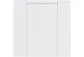PARADOR Dekorpaneele Novara Weiß Hochglanz, BxL: 20,00x257,00 cm, 0,51 qm, (Garantie privat 15 Jahre, 6-tlg., Lichtecht) 0 cm-Fuge mit exklusiver Optik