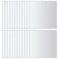 vidaXL 48-tlg. Spiegelfliesen-Set Quadratisch Glas