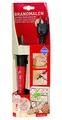 GLOREX 6 1671 001 - Pebaro Brandmalkolben mit 9 Aufsätzen aus Messing, mit Auflageböckchen, Stromanschluss Euro Stecker 230 V / 30 W, zum Brennen auf Holz, Leder, Kork und anderen Materialien