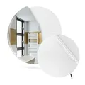 Termofol Heizfolie 230v unter Wandspiegel - Heizmatte Anti-Dampf fur Badezimmer - Badspiegel Heizung Elektrisch - Spiegelheizung Wandheizung Folie - Oval - ⌀ 60 cm(60W)