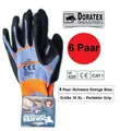 6 Paar Arbeit KFZ Hobby Garten Montage Firma Handschuhe Latex Ultra Flex Größ 10