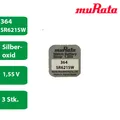 3 x Murata 364 Uhrenbatterien 1,55 V SR621SW SR621 AG1 LR621 RW320 (ex Sony)