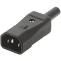 Bachmann Kaltgerätestecker, 915171, Schwarz