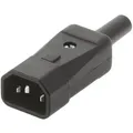 915.171 Bachmann Kaltgerätestecker C14 schwarz Kabel Strom/Netzteil ~D~