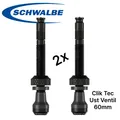 Schwalbe Fahrrad Clik Valve SCV Klick Ventil System Tublessventiele 60mm Set 2St