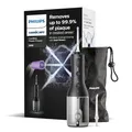 Philips Sonicare kabelloser Power Flosser 3000 Munddusche, Wasser-Flosser für Zähne, Zahnfleisch und Zahnpflege, in schwarz (Modell HX3826/33)