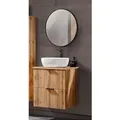 Lomado Badmöbel-Set, Braun, Holzwerkstoff, 61x200x47 cm, Badezimmer, Badmöbelsets & Badmöbelserien, Badmöbel-Sets
