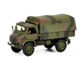 Schuco 452683100 1:87 Unimog S404 BW Pritsche/Plane in OVP H0