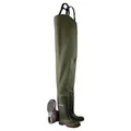 Dunlop Unisex Gummistiefel Wathose Watstiefel Acifort Heavy Duty S5 Grün, Schuhgr. Arbeitsstiefel:43