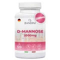 Bandini® D-Mannose 2.000mg, Vegan & Natürlich aus Birke, Zur Prävention & unterstützenden Behandlung von Blasenentzündung & unkomplizierten Harnwegsinfekten, Antibiotikafrei — Immunsystem stärken