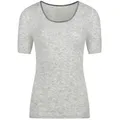 CALYMA Damen Shirt Amalya 49% Alpaka, graumeliert, Gr.XL
