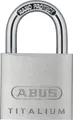 ABUS Vorhangschloss 64TI/30 Triples | TITALIUM Aluminium | 3er Set | hoher Aufbruchschutz | silber | 3 Schlüssel
