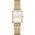 ROSEFIELD Damenuhr Octagon XS Wei§ Gold eckig OWGSG-O60