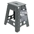 ZOLLNER Klapphocker 100% Kunststoff, 29x22x45 cm, anthrazit/weiß