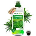 Purgrün Bio Hanf Dünger, NPK 4+1+7, Algenextrakt, 1 Liter