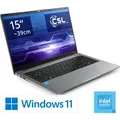 Notebook CSL R'Evolve C15 v4 / 16GB / 500GB / Windows 11 Home - Grau