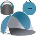Trizand Strandzelt 145x100x70 cm - Türkis - Grau (145 cm) (5900779936300)