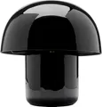 Kare Design Tischleuchte Mushroom, Schwarz, 20x20x20 cm, Tischlampe, Nachttischlampe, Pilzform, Leuchtmittel nicht inklusive, Wohnzimmer