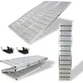 Baumarktplus - Dreibreit By Trutzholm 3-fach Auffahrrampe Klappbar 175cm Tragkraft 1020kg Alu Grau Gelocht Gerillt Verladerampe Rampe