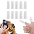 Hundezahnbürste Fingerling 10 Stück Haustier Zahnbürste Pet Fingerlinge Zahnbürste Wiederverwendbar Finger Zahnpflege Für Die Zahnpflege Kleine Hunde Und Katze, Einfache Mundpflege