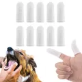 Hundezahnbürste Fingerling 10 Stück Haustier Zahnbürste Pet Fingerlinge Zahnb...