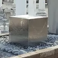 2. Wahl Brunnenquader 30/30/30 cm Nr. 1 Edelstahl matt Gartenbrunnen Würfel
