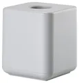 Zone Denmark Ume Taschentuchbox – Nachfüllbare Kosmetiktucher Box für Bad, Küche und Flur – Tissuebox aus Kunststoff – 13 x 13 x 15,1 cm – Soft Grey (Grau)