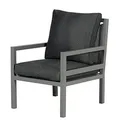 Garden Impressions Luxus Alu Textilen Diningsessel Blakes Anthrazit/Loungesessel/wetterfest