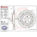 Brembo 1x Bremsscheibe [Hersteller-Nr. 09.C128.33] für Mercedes-Benz