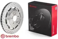 2x Bremsscheibe Brembo 09.C128.33 2 Bremsscheiben Hinterachse Hinten