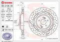 2x Bremsscheibe innenbelüftet 09.C128.33 BREMBO für MERCEDES-BENZ SL S-KLASSE