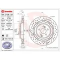 2x Bremsscheibe BREMBO 09.C128.33 passend für MERCEDES-BENZ