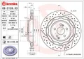 2 x BREMBO 09.C128.33 Bremsscheibe für MERCEDES-BENZ