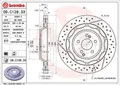 2x BREMBO Bremsscheibe Hinterachse für MERCEDES-BENZ