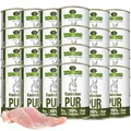 24 x  410 g Schecker Nassfutter - 100 % Kaninchen PUR - getreidefrei