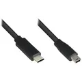 Alcasa 3310-CM030 USB Kabel USB 2.0 3 m USB C 5 x Micro-USB B 0,48 Gbit/s Schwarz