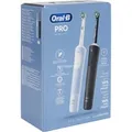 Oral-B Vitality Pro D103 Duo, Elektrische Zahnbürste schwarz/blau, Black/Blue, inkl. 2. Handstück
