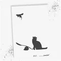 LaserCad Motivschablone BANKSY Streetart für Graffiti, Airbrush, Deko DIN A2 - 55 cm