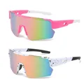 2 PCS Sport Sonnenbrille Herren Damen Fahrradbrille Sunglasses Polarisierte S...