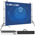VEVOR Fotohintergrund Professioneller Fotografie Hintergrund 3048 x 3048 mm Hintergrundstoffgröße Studio-Requisiten Hintergrund Verstellbar, Pfeifen- und Vorhangständer Hochzeiten, Party-Setups