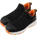 S1P SRC Arbeitsschuhe, metallfrei, Schlupfschuh, Größe 43 - Schwarz - 43